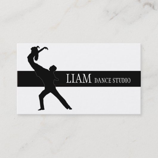 Carte De Visite Studio de danse professionnel, instructeur (Devant)