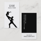 Carte De Visite Studio de danse professionnel, instructeur (Devant / Derrière)