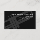 Carte De Visite Studio de l'enseignant du Joueur de trompette Musi (Dos)