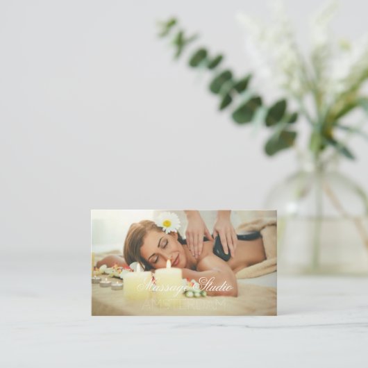 Carte De Visite Studio De Massage (Debout devant)