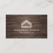 Carte De Visite Studio de menuiserie rustique moderne (Devant)
