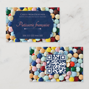 Carte De Visite Studio de pâtisserie coloré