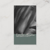 Carte De Visite Studio De Photo Brown Vert Élégant (Devant)