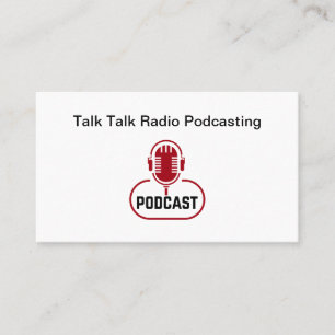 Carte De Visite Studio de podcast en streaming émission de radio