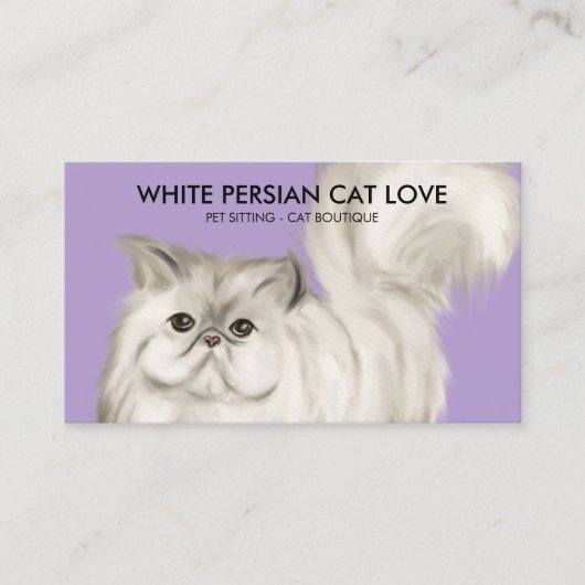 Carte De Visite Studio de portrait de photographe de chats (Devant)