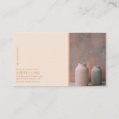 Carte De Visite Studio de poterie céramique neutre (Dos)