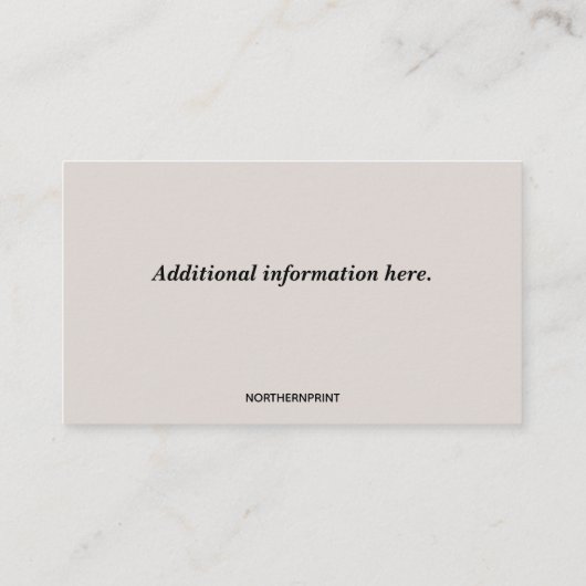 Carte De Visite Studio de poterie modifiable (Dos)