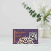 Carte De Visite Studio de professeur de yoga (Debout devant)