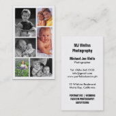 Carte De Visite Studio de professionnel de photographie (Devant / Derrière)