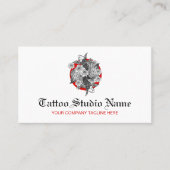 Carte De Visite Studio De Tatouage, Artiste De Tatouage - Koi Fish (Devant)