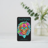 Carte De Visite Studio de tatouage Marque de tatoueurs professionn (Debout devant)