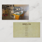 Carte De Visite Studio de télévision antique (Devant / Derrière)