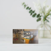 Carte De Visite Studio de télévision antique (Debout devant)