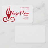 carte de visite studio de yoga (Devant / Derrière)