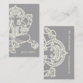 Carte De Visite Studio de Yoga Ganesh (Devant / Derrière)