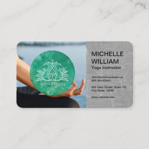 Carte De Visite Studio de Yoga Méditation Bien-être Mental