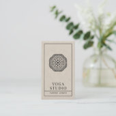 Carte De Visite Studio de Yoga Moderne (Debout devant)