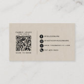 Carte De Visite Studio de Yoga Moderne (Dos)
