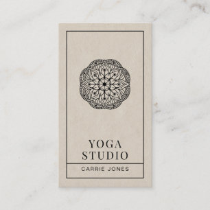 Carte De Visite Studio de Yoga Moderne