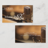 Carte De Visite Studio d'enregistrement de musique professionnelle (Devant / Derrière)