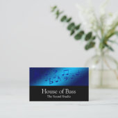 Carte De Visite Studio d'enregistrement professionnel Blue Music (Debout devant)