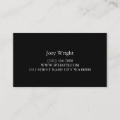 Carte De Visite Studio d'enregistrement professionnel Blue Music (Dos)