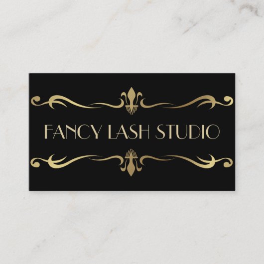 Carte De Visite Studio d'Extensions de Cils Fantaisie, Salon (Devant)