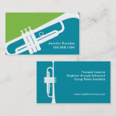 Carte De Visite Studio d'instruments de musique pour les professeu (Devant / Derrière)