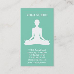 Carte De Visite studio fait sur commande de yoga