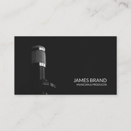 Carte De Visite Studio microphone (Devant)