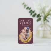 Carte De Visite Studio Moderne d'Art des Ongles Manucure Bourguign (Debout devant)