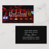 Carte De Visite Studio Professionnel Artistes de musique (Devant / Derrière)