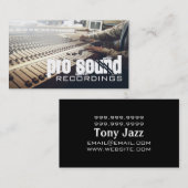 Carte De Visite Studio Professionnel Artistes de musique (Devant / Derrière)