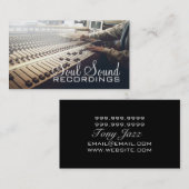 Carte De Visite Studio Professionnel Artistes de musique (Devant / Derrière)