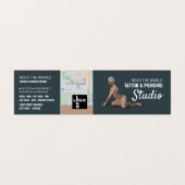 Carte De Visite Studio Tatouage & Piercing Corps, Rendez-vous (Extérieur déplié)