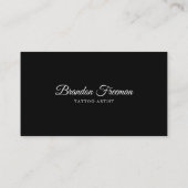 Carte De Visite Studio Tatouiste Tatouage Tatouage foncé Machine E (Dos)