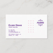 Carte De Visite Studio Unique De Musique Moderne De Son Profond Vi (Dos)