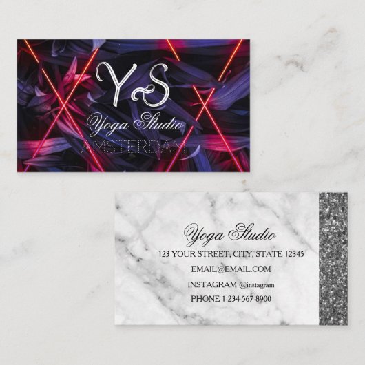 Carte De Visite Studio Yoga (Devant / Derrière)