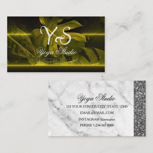 Carte De Visite Studio Yoga (Devant / Derrière)