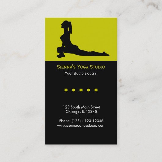 Carte De Visite Studio Yoga (Devant)