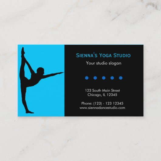 Carte De Visite Studio Yoga (Devant)