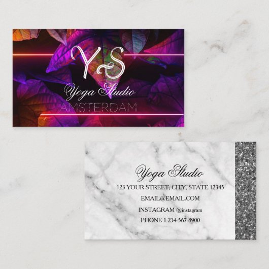 Carte De Visite Studio Yoga (Devant / Derrière)