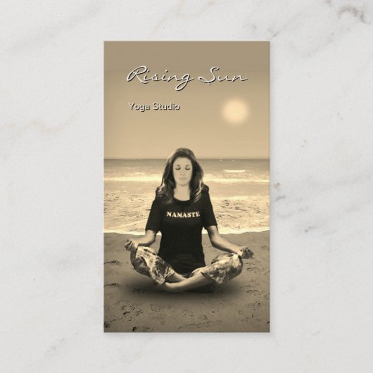 Carte De Visite Studio Yoga (Devant)