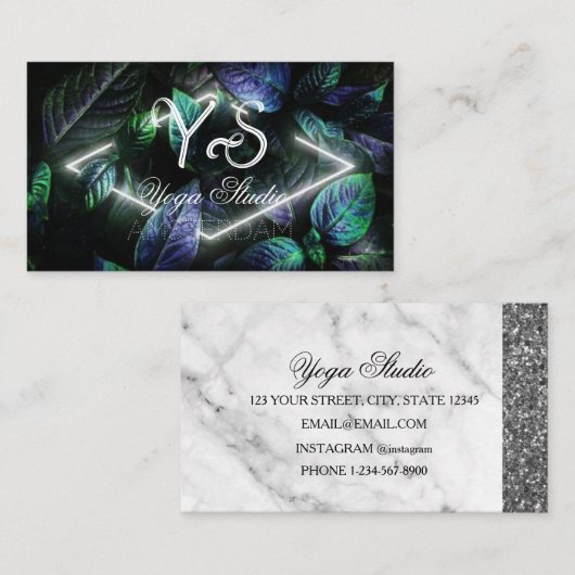 Carte De Visite Studio Yoga (Devant / Derrière)