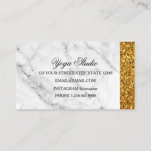 Carte De Visite Studio Yoga (Dos)