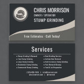 Carte De Visite Stump Grinding