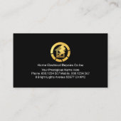 Carte De Visite Stunning Fast Lightning Taxi Service (Dos)