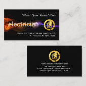 Carte De Visite Stunning Fast Lightning Taxi Service (Devant / Derrière)