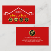 Carte De Visite Stunning Red Plug Circuit Wiring (Devant / Derrière)