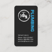 Carte De Visite Stunning Silver Faucet Frame Plumber (Dos)